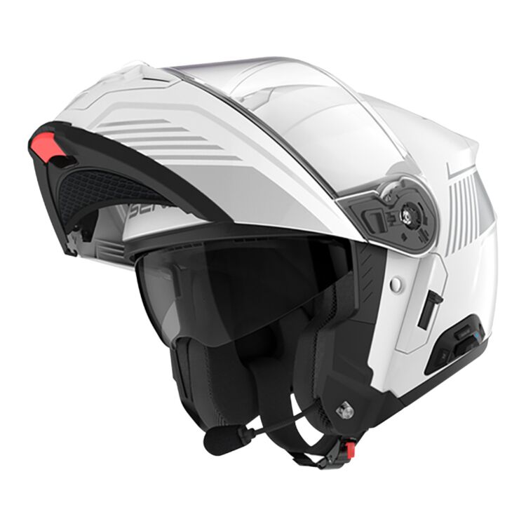 Sena Specter Bluetooth Helmet white with lid open