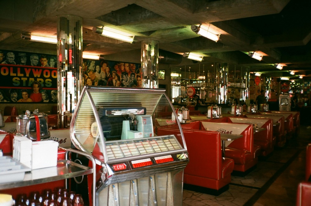 The inside of a classic diner restaurant