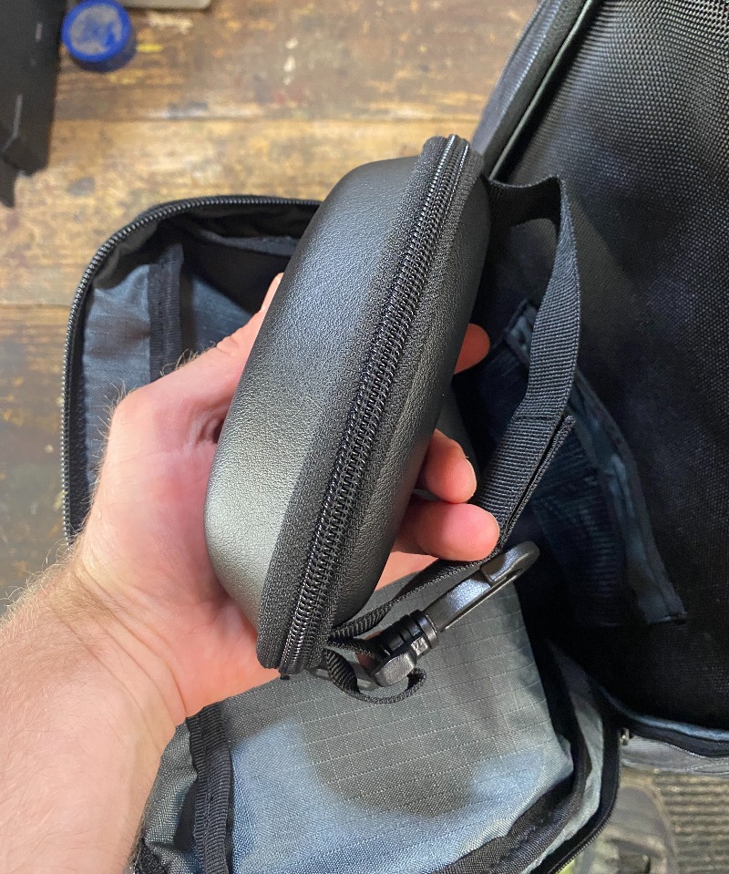 Sunglasses case in the Viking Bags backpack