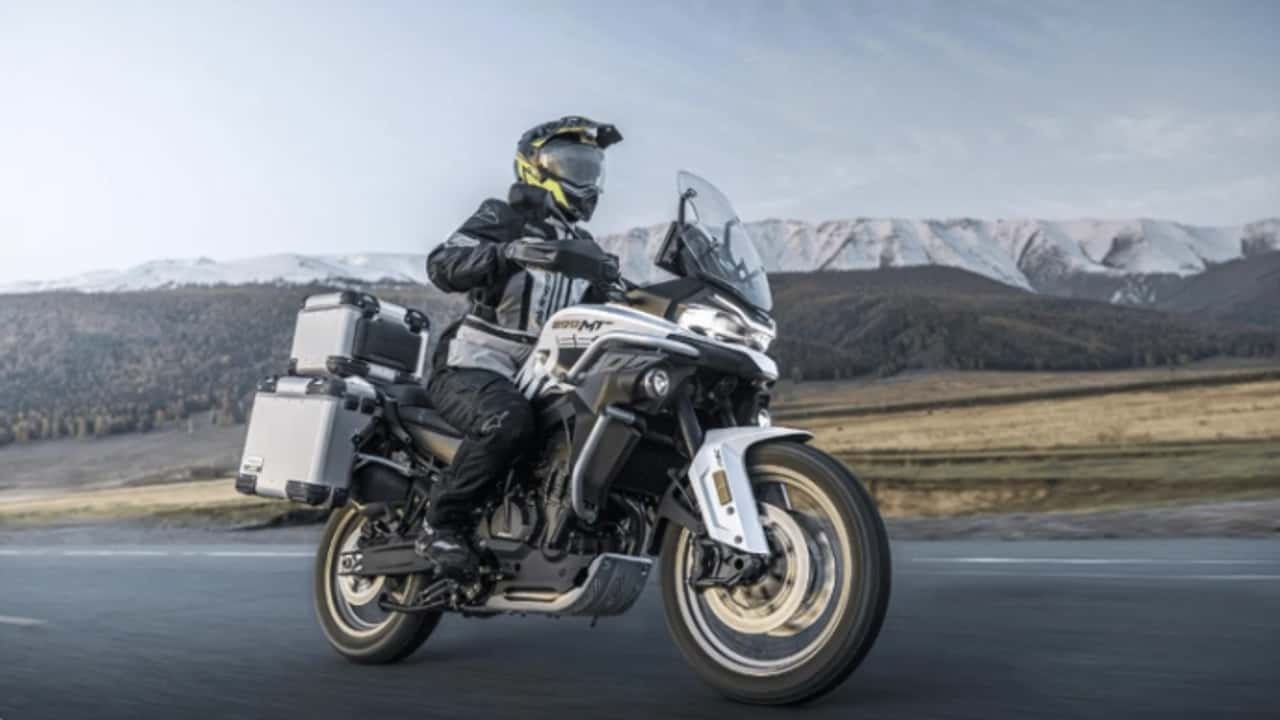 CFMoto 800MT-ES adventure touring motorcycle with electronic suspension
