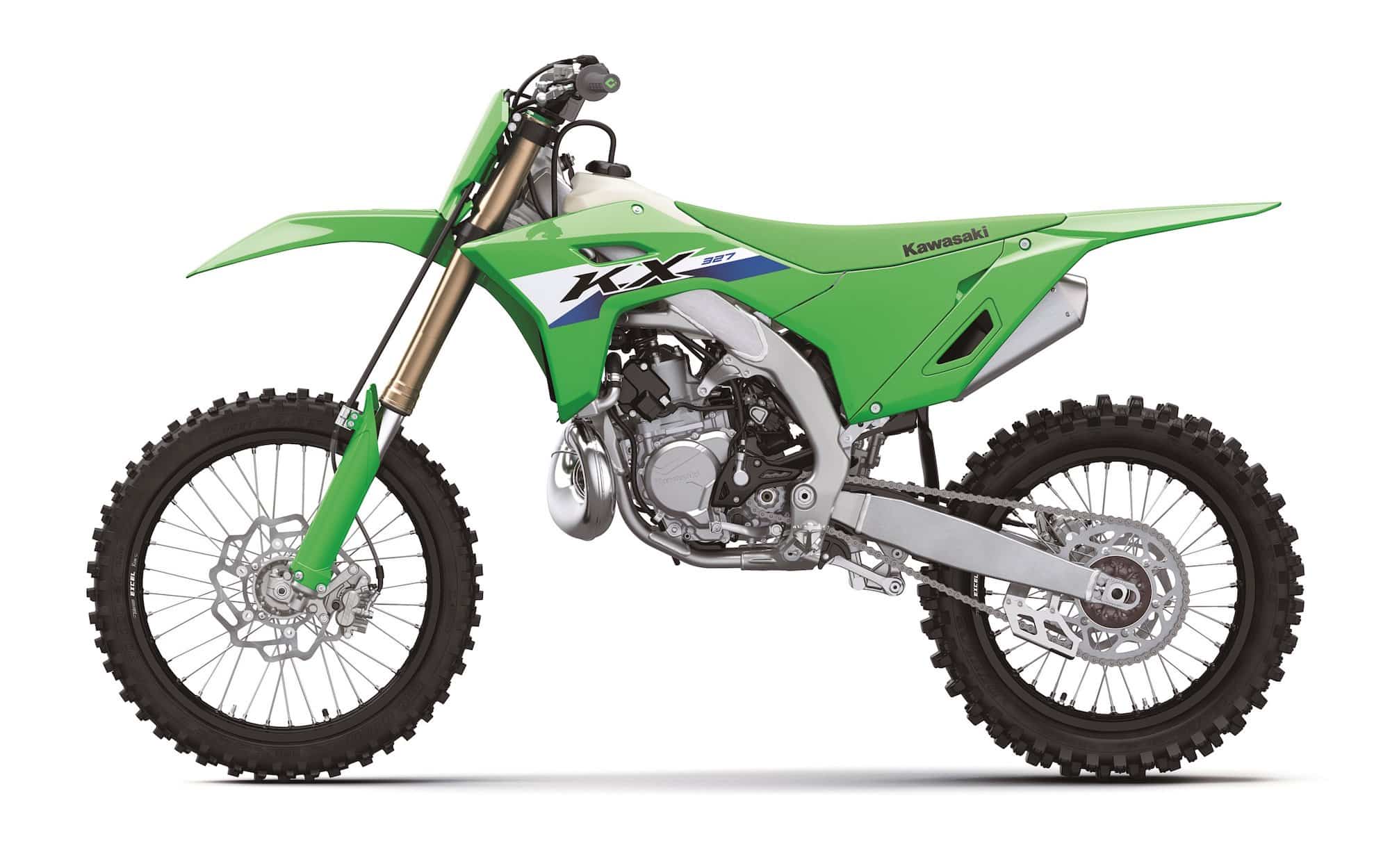 2027 Kawasaki KX327 two-stroke motocross bike