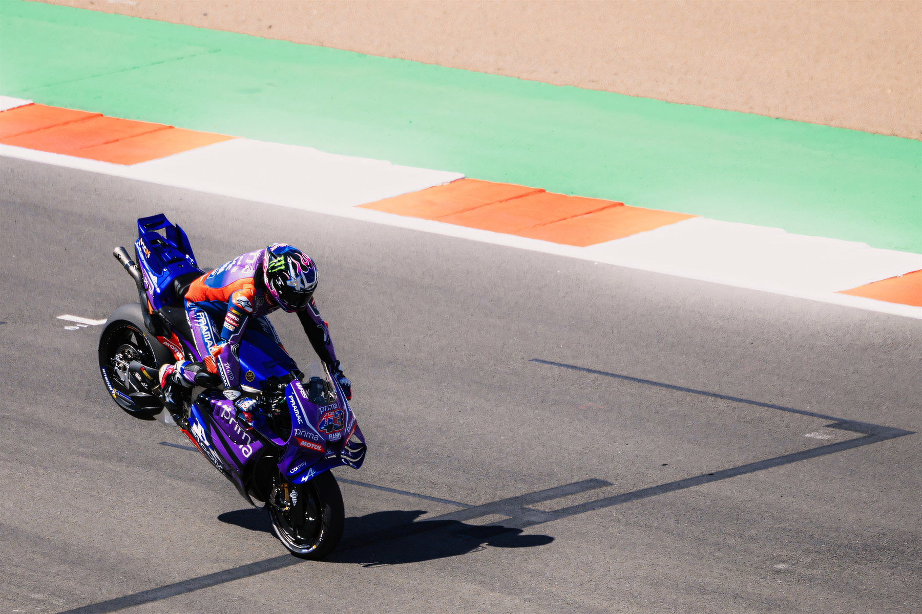 Jack Miller racing for Pramac Yamaha at Silverstone during the 2026 MotoGP season